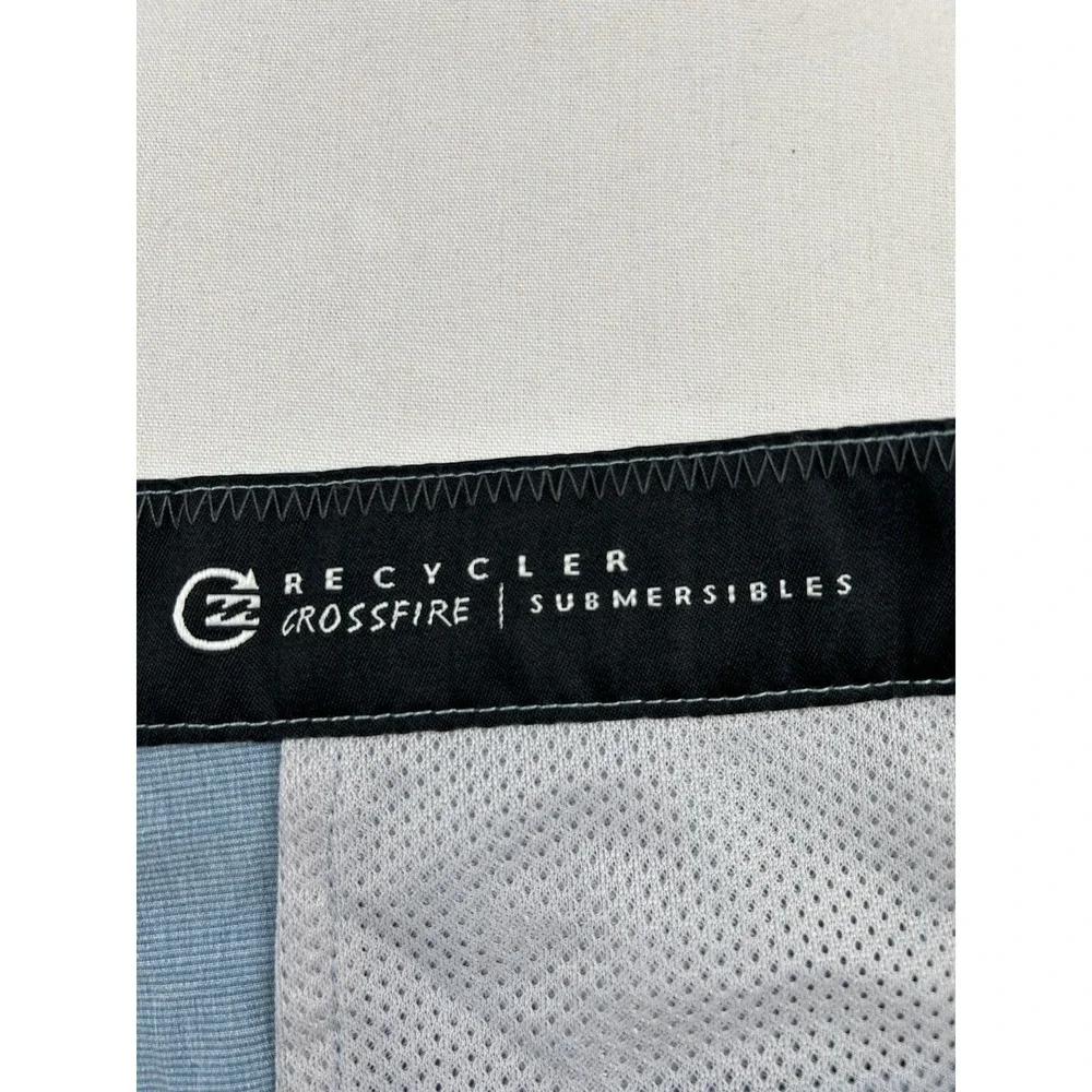 Billabong Mens 40 Recycler Crossfire‎ Submersibles Blue Board Shorts Swim Trunks